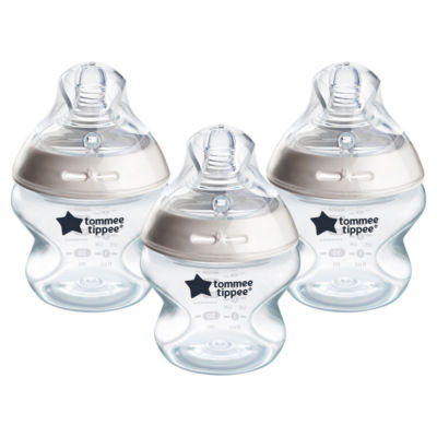 Tommee Tippee Natural Start Anti-Colic Baby Bottles Slow Flow 3x 150ml (British brand)