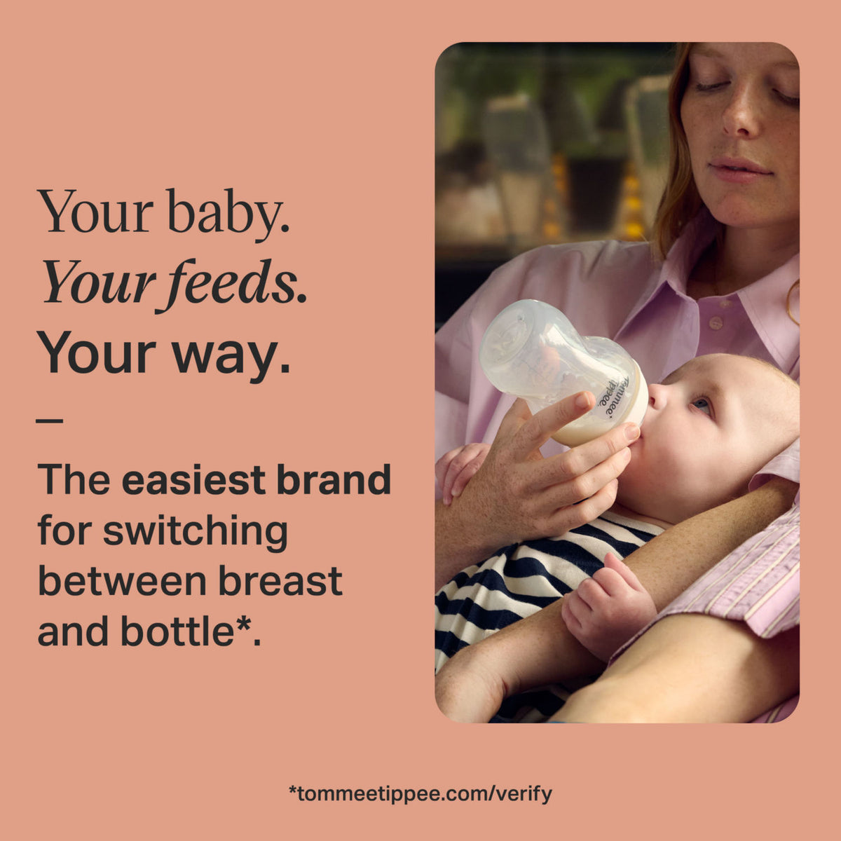 Tommee Tippee Natural Start baby bottle 260ml, UK version