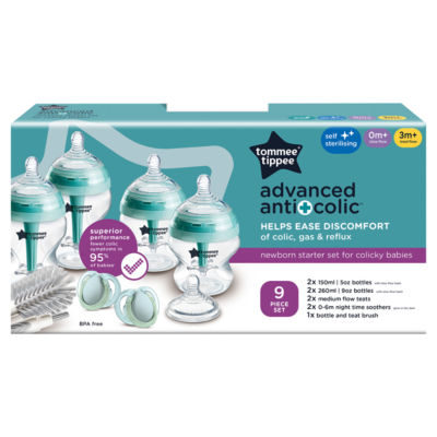 ASDA Tommee Tippee Advanced Anti-Colic Neugeborenen-Starterset Babyflaschenset 150ml & 260ml - Online bei McGrocer kaufen