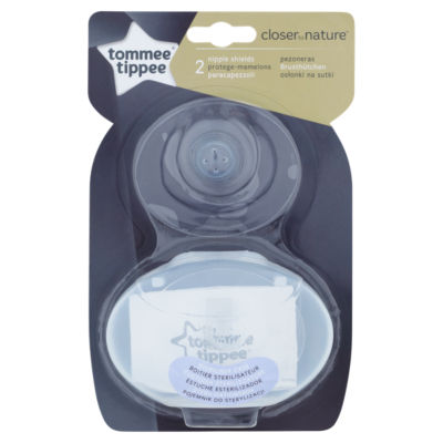 Tommee Tippee klare Brustwarzen-Schutzschilde 2er-Pack mit Hülle, importiert aus dem Vereinigten Königreich