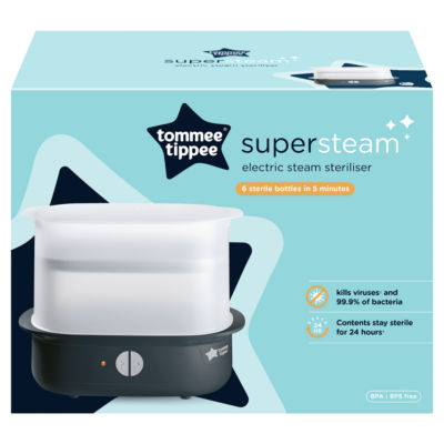 Tommee Tippee Supersteam electric steam steriliser for bottles, UK version