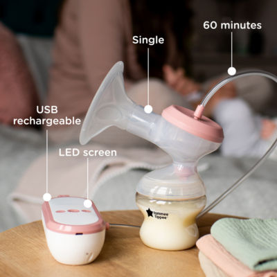 Tommee Tippee portable single electric breast pump (British brand)