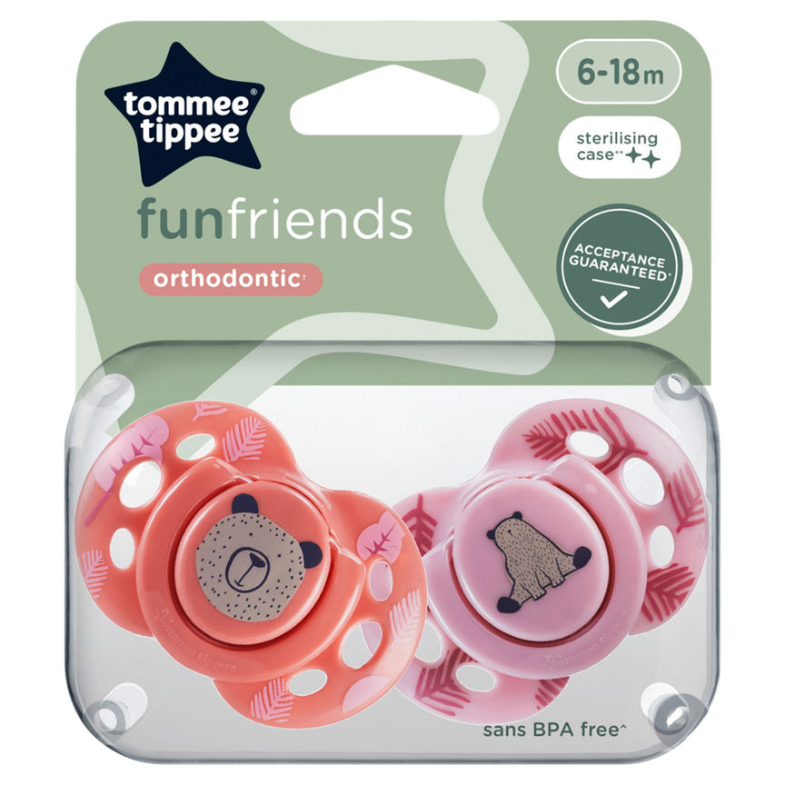 Tommee Tippee Closer to Nature Orthodontic Soothers 6 to 18m GOODS ASDA   