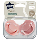 Tommee Tippee Moda 2 Orthodontic Soothers 6-18m GOODS ASDA   