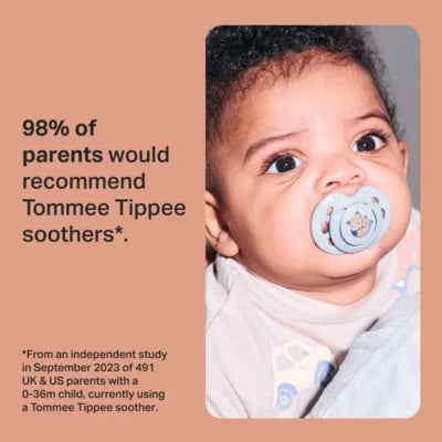 ASDA Tommee Tippee Sucettes Symétriques Sans BPA avec Pod Stérilisateur pour 18-36 Mois, Lot de 2 - Acheter en ligne sur McGrocer