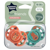 Tommee Tippee Closer to Nature Fun Style 2 Orthodontic Soothers GOODS ASDA   