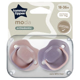 Tommee Tippee Moda soothers 2 pack with steriliser pod - British product