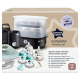 Tommee Tippee complete feeding set with bottles steriliser and warmer, imported from the UK