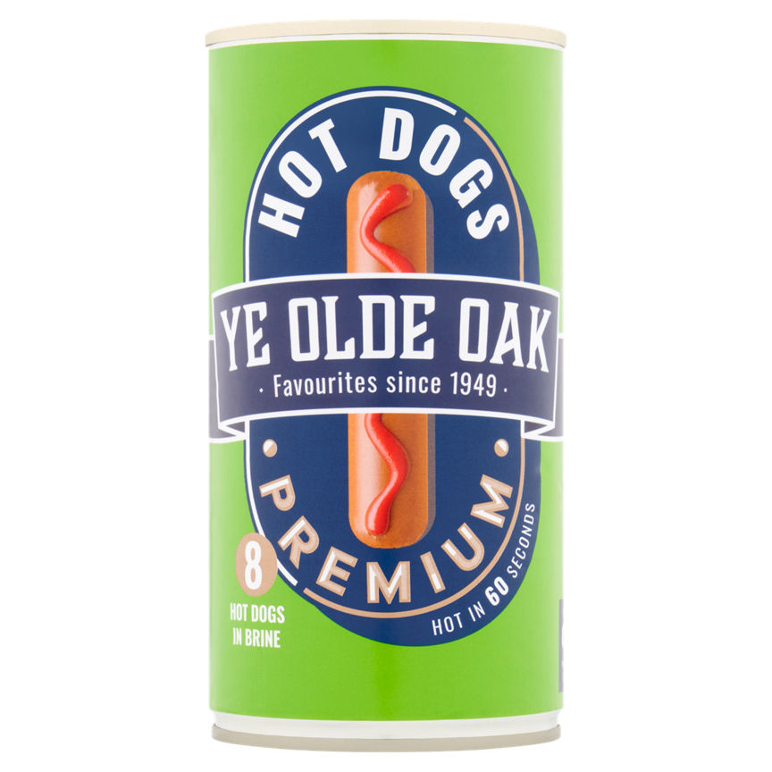 Ye Olde Oak Premium Hot Dogs in Brine