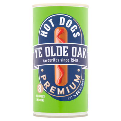 Ye Olde Oak hot dogs in brine 560g (British brand)