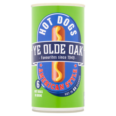 Ye Olde Oak 6 American Style Hot Dogs in Lake 560g