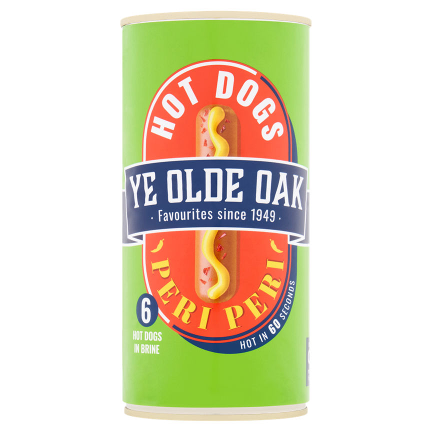 Ye Olde Oak 6 Peri Peri Hot Dogs In Brine