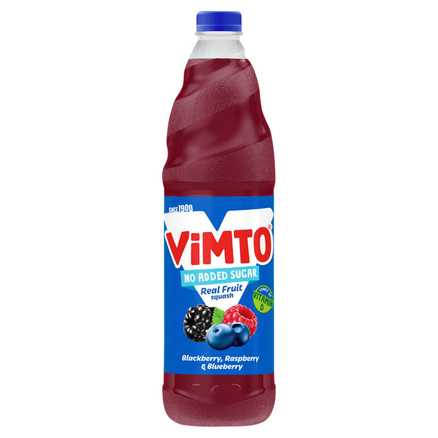 Vimto Real Fruit No Added Sugar Squash Blackberry, Raspberry & Blueberry