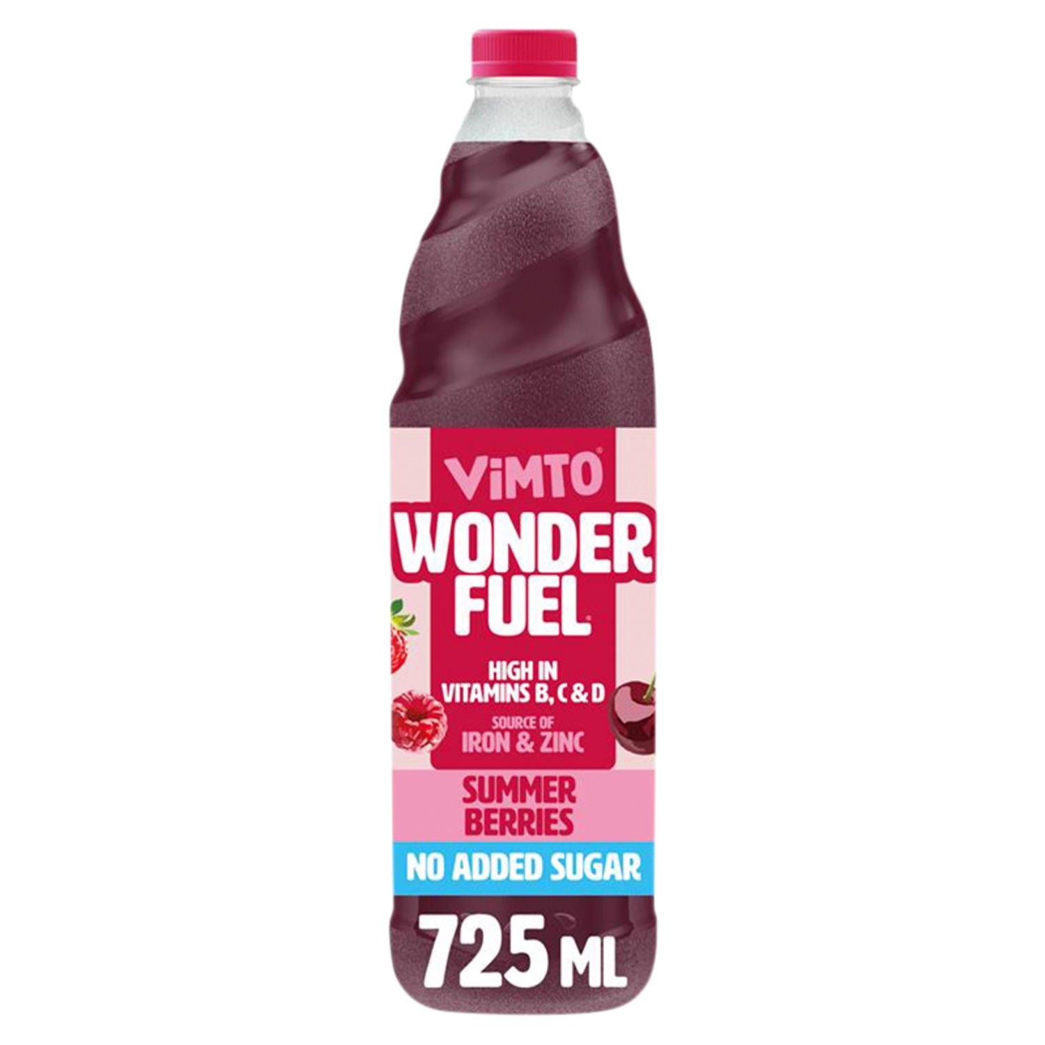 Vimto Summer Berries squash no added sugar 725ml, UK version