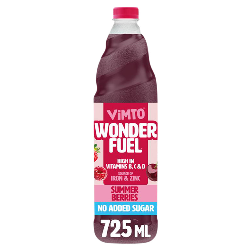Vimto Summer Berries squash no added sugar 725ml, UK version
