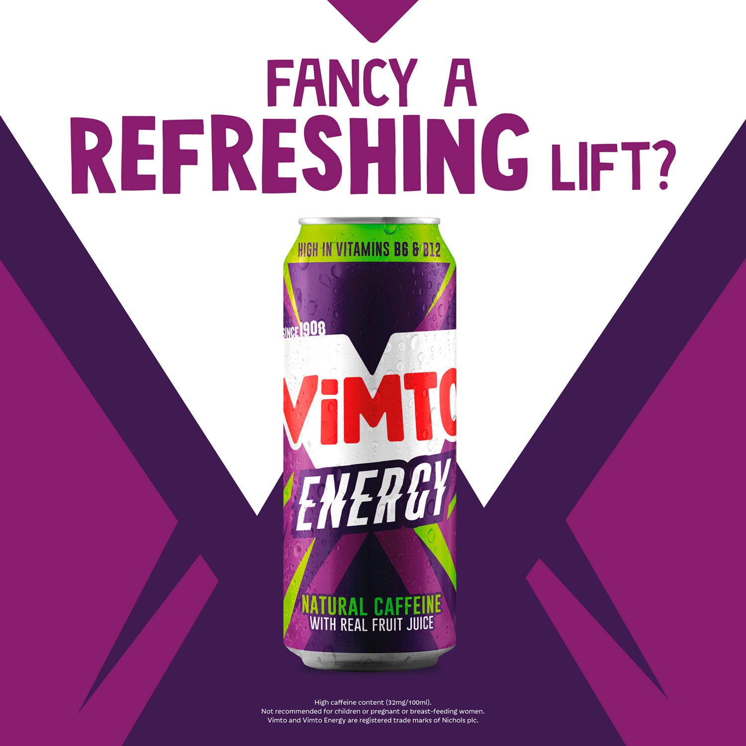 Vimto energy drink multipack 4 x 500ml, UK version