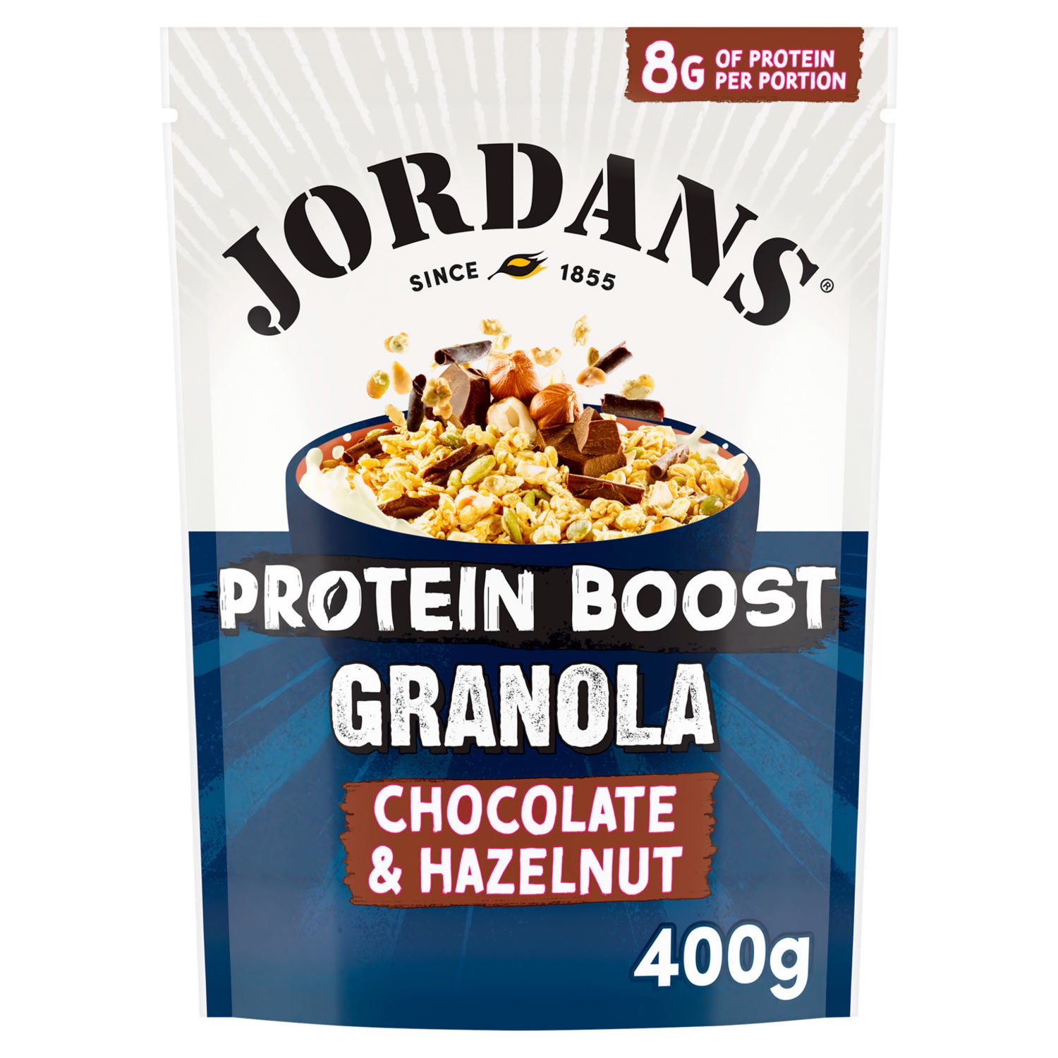 Jordans Protein Boost Chocolate & Hazelnut Granola 400g, UK version