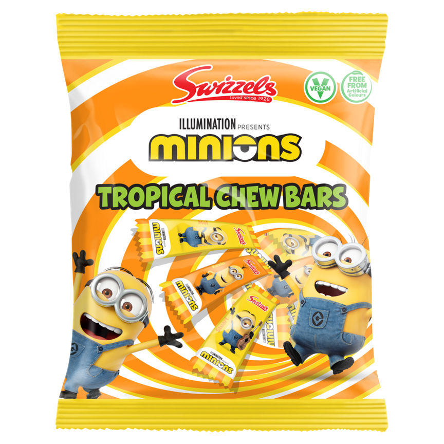 Swizzels Minions Tropical Chew Bars Sharing Bag GOODS ASDA   