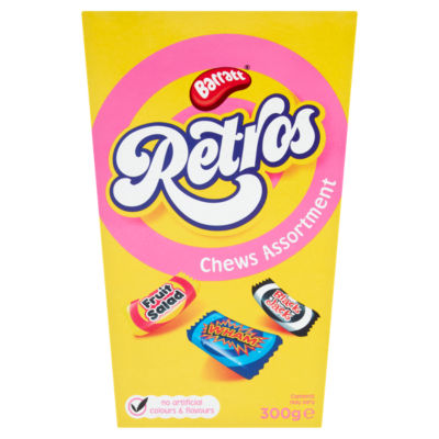 ASDA Barratt Retros Chews Assortment Chewy Sweets 300g- Buy online at McGrocer