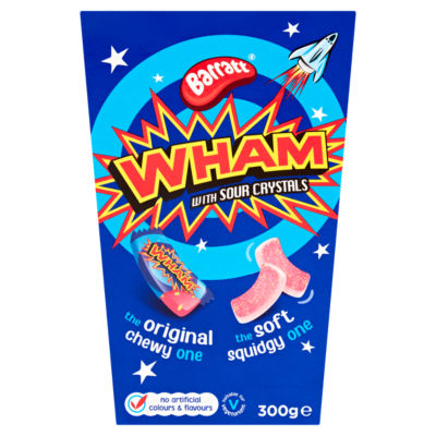 ASDA Barratt Wham med sure krystaller assorterte seige godterier 300g - Kjøp online på McGrocer