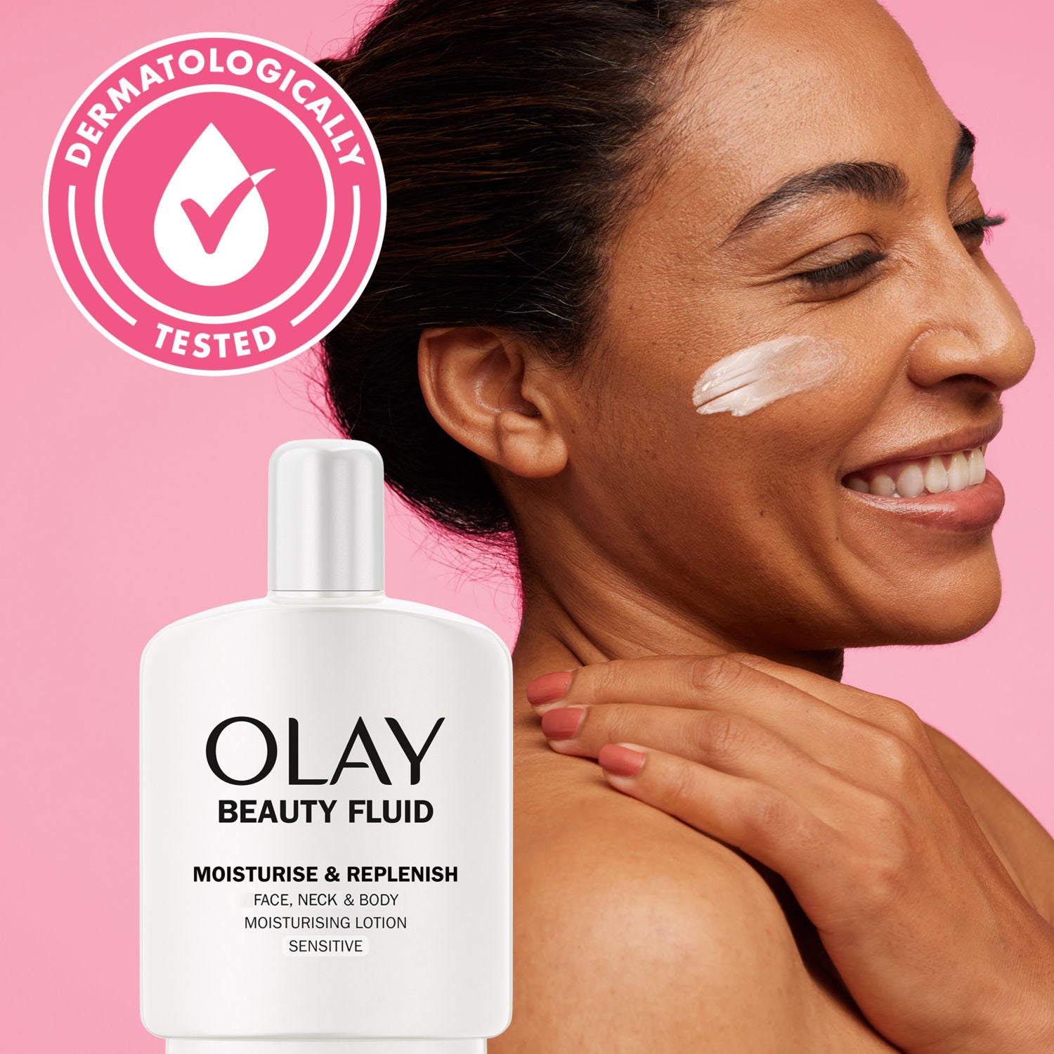 Olay face and neck lotion for sensitive skin 200ml, imported from the UK