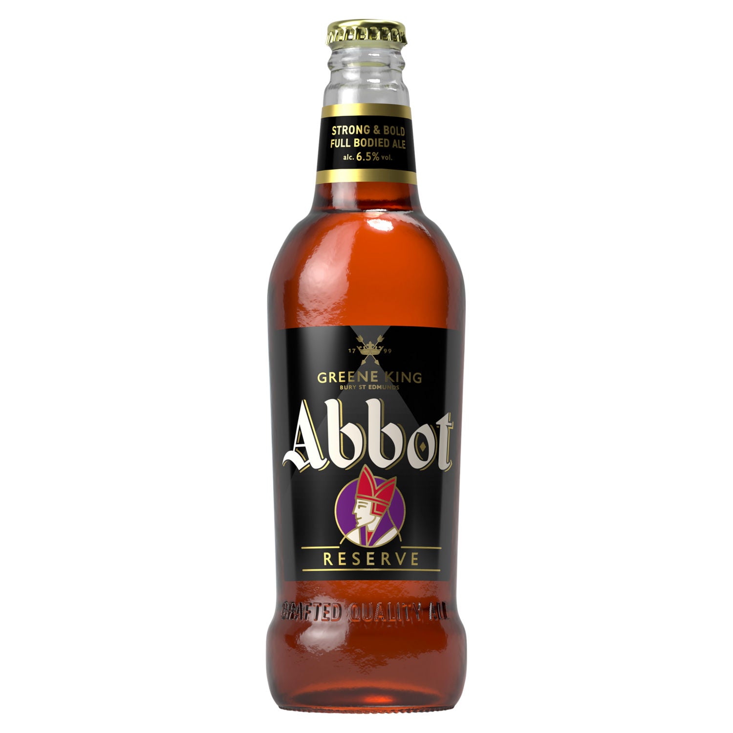 Greene King Abbot Reserve 500ml beer, imported from the UK