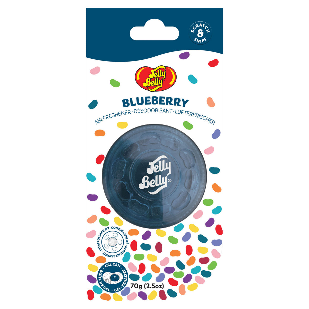 Jelly Belly blueberry car air freshener 70g, UK version