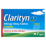 Clarityn Allergy Tablets 10mg loratadine 7 tablets, imported from the UK