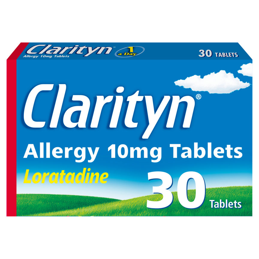 Clarityn Allergy Tablets 10mg Loratadine for Allergy and Hayfever Relief - 30 Tablets GOODS ASDA   