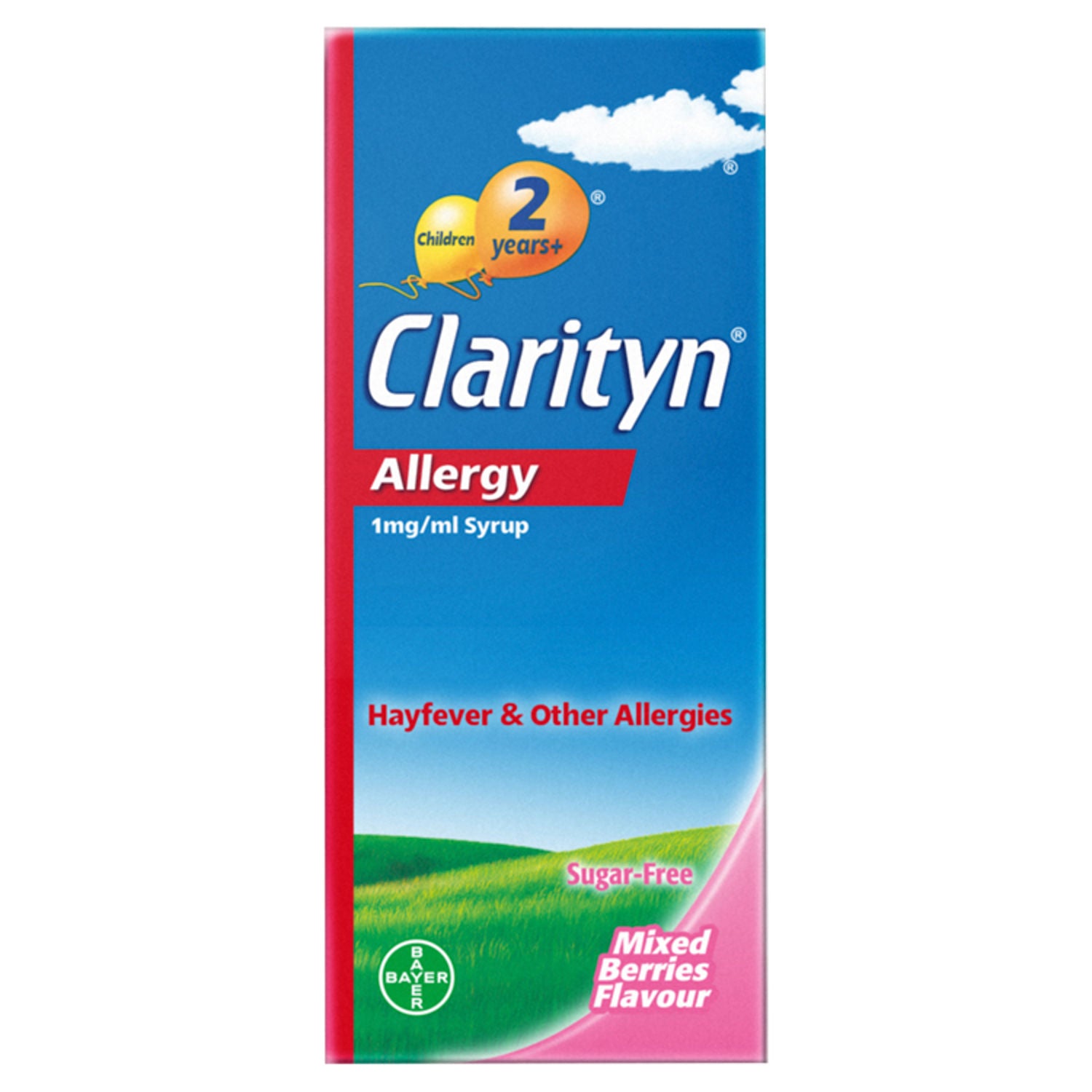 Clarityn allergy syrup 60ml mixed berries flavour - British product