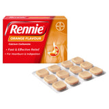 Rennie antacid tablets orange flavour 36 chewable - British product