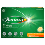 Berocca Natural Orange Flavour 45 Sugar Free Effervescent Tablets GOODS ASDA   