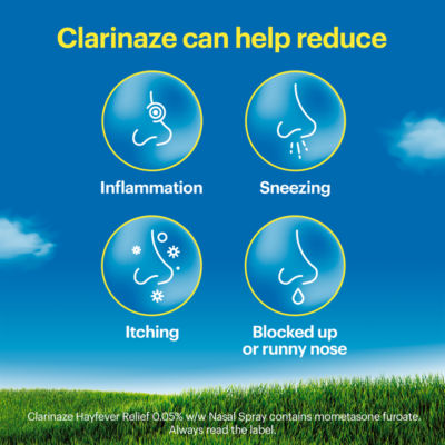 Clarinaze Hayfever Relief nasal spray 10g - British product