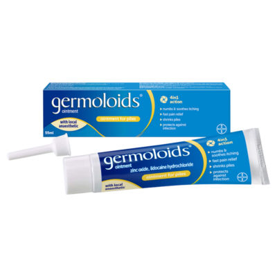 Germoloids Triple Action Haemorrhoids Ointment 55ml, UK version