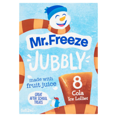 ASDA Mr Freeze Jubbly Cola Ispinner 8 x 62ml - Kjøp online hos McGrocer