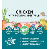 Naturo Grain Free Chicken & Potato with Vegetables Adult Dog Food Tray