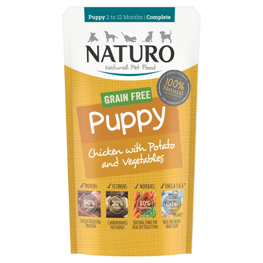 Naturo Natural Pet Food Chicken with Potato and Vegetables Puppy 2 to 12 Months 150g GOODS ASDA   