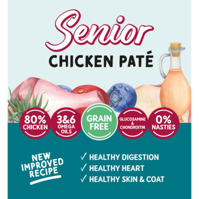 Naturo chicken paté senior cat food 85g (British brand)