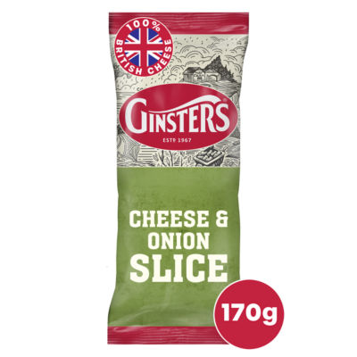 Ginsters ost- og løkskiver, smakfullt bakverk 170 g