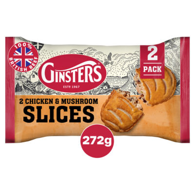 Tranchettes au poulet et aux champignons Ginsters 272g