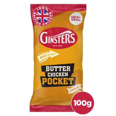 Ginsters Butter Chicken Pocket 100g - British product