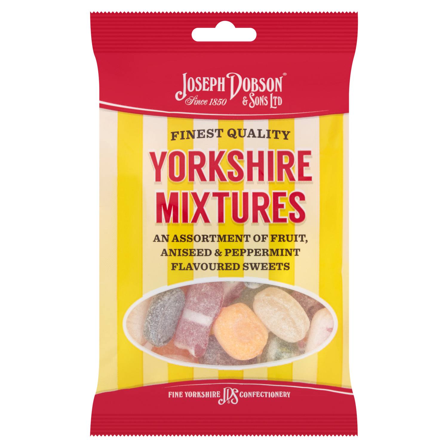 Dobson Yorkshire Mixtures hard boiled sweets 200g, UK version