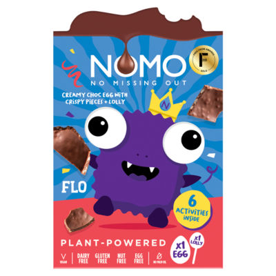 NOMO vegan chocolate Easter egg with lolly 92g - British product