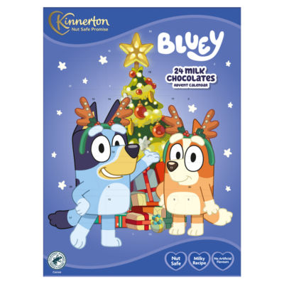 Kinnerton Bluey advent calendar 40g, imported from the UK