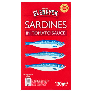 Glenryck sardines in tomato sauce 120g - British product