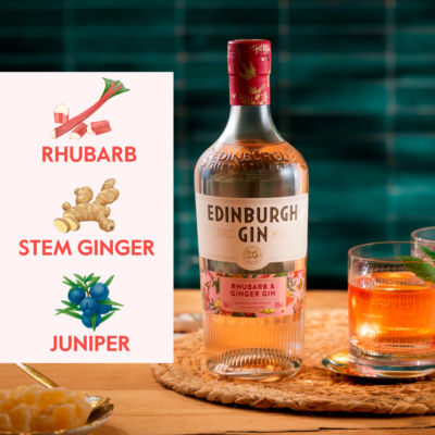 Edinburgh Gin Rhubarb and Ginger Gin 70cl (British brand)