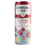 Edinburgh Gin Raspberry Collins cocktail 250ml, imported from the UK