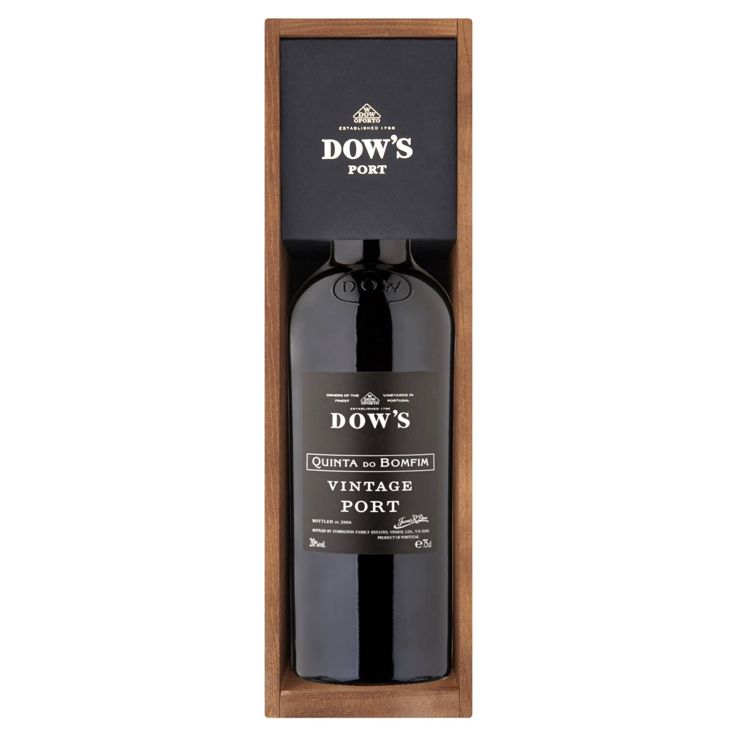 Dow's Vintage Port 75cl, UK version