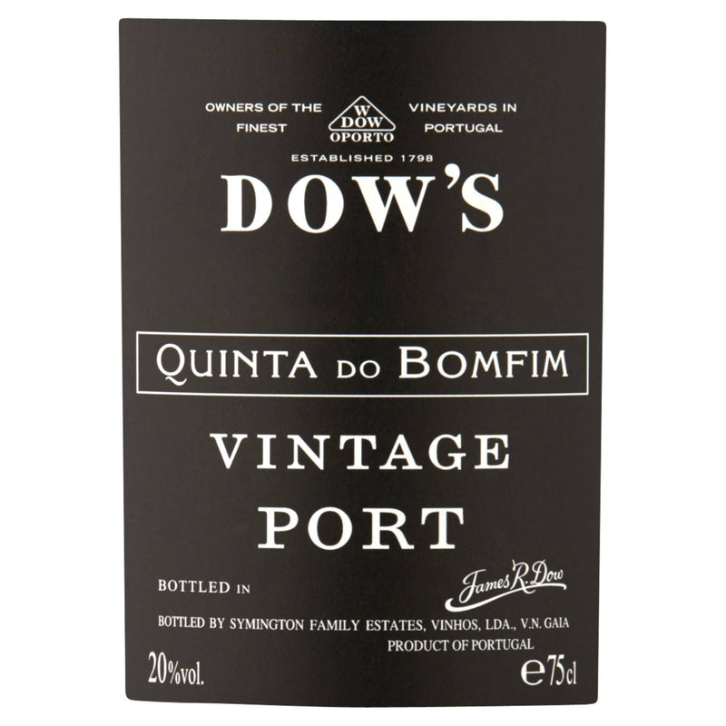 Dow's Vintage Port 75cl, UK version