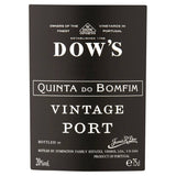 Dow's Vintage Port 75cl, UK version